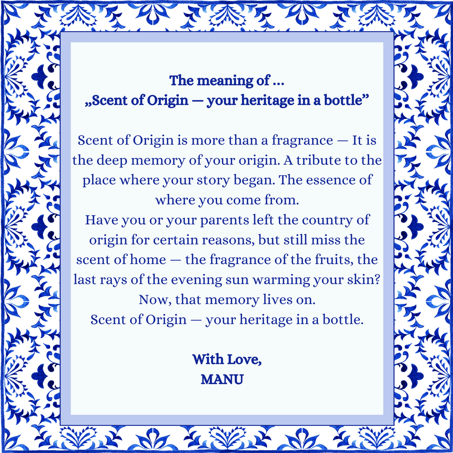 "Scent of Origin"- Unisex Eau de Parfum 50ml