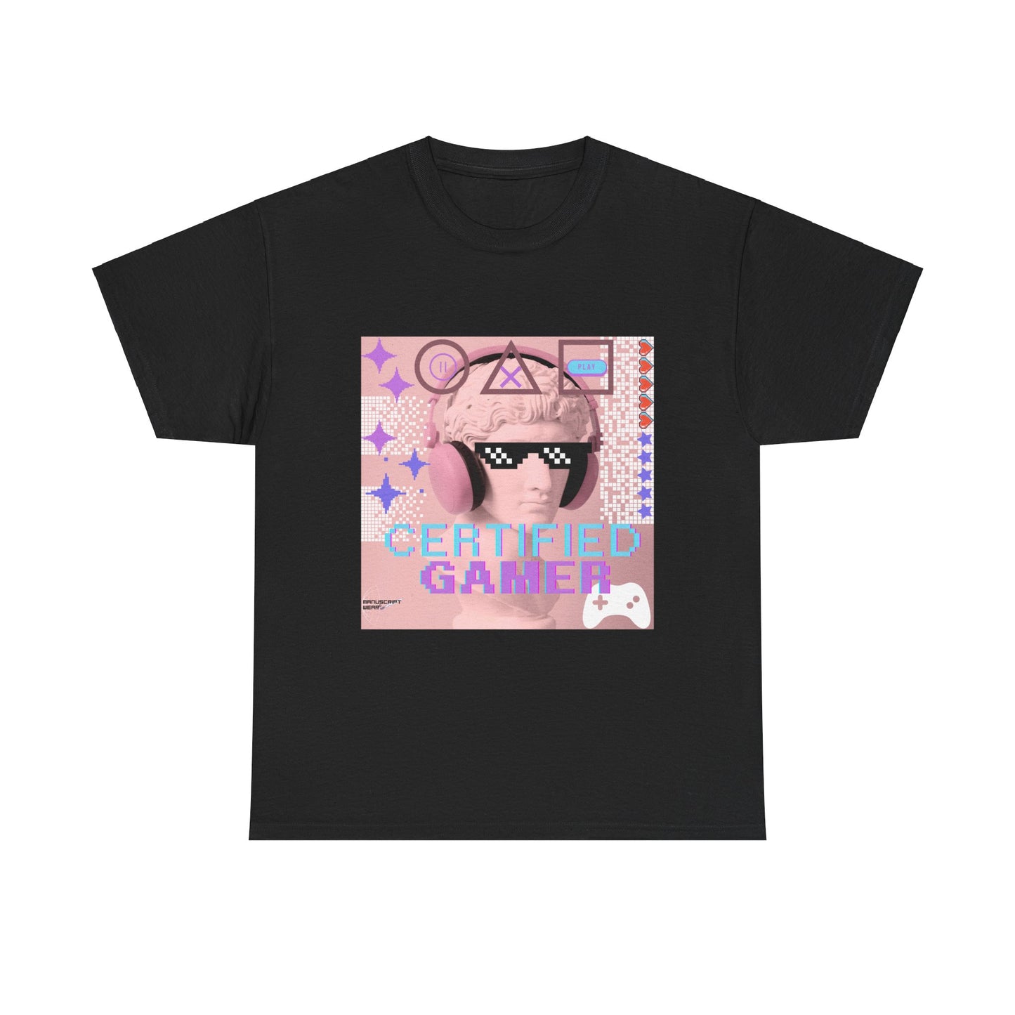 "CERTIFIED GAMER" Heavy Cotton Tee