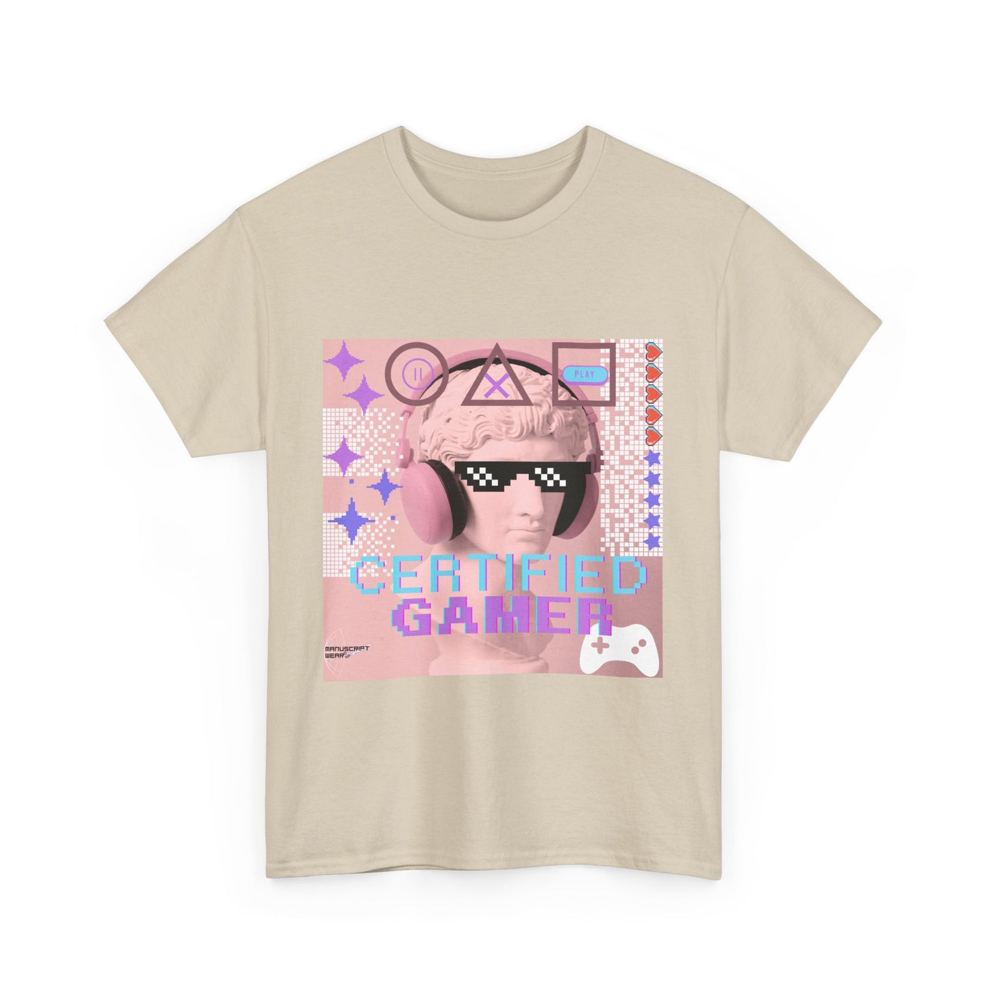 "CERTIFIED GAMER" Heavy Cotton Tee