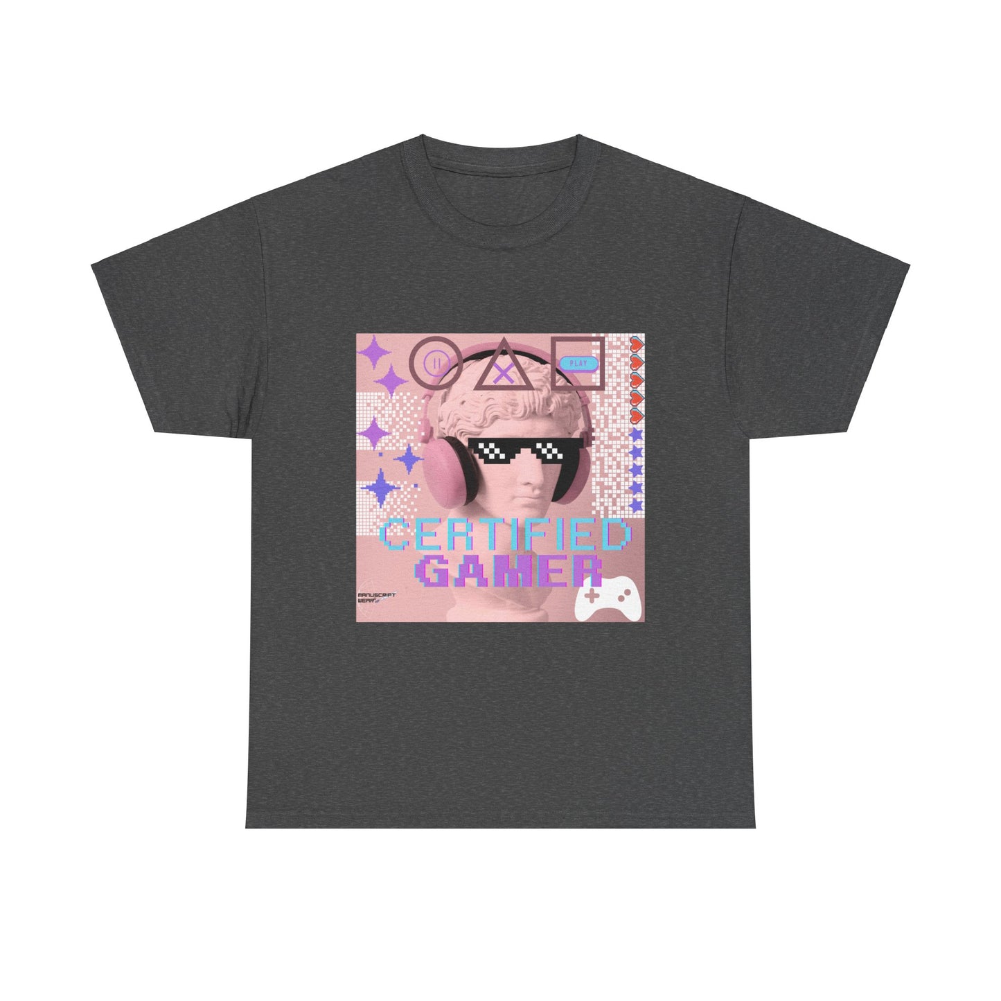 "CERTIFIED GAMER" Heavy Cotton Tee
