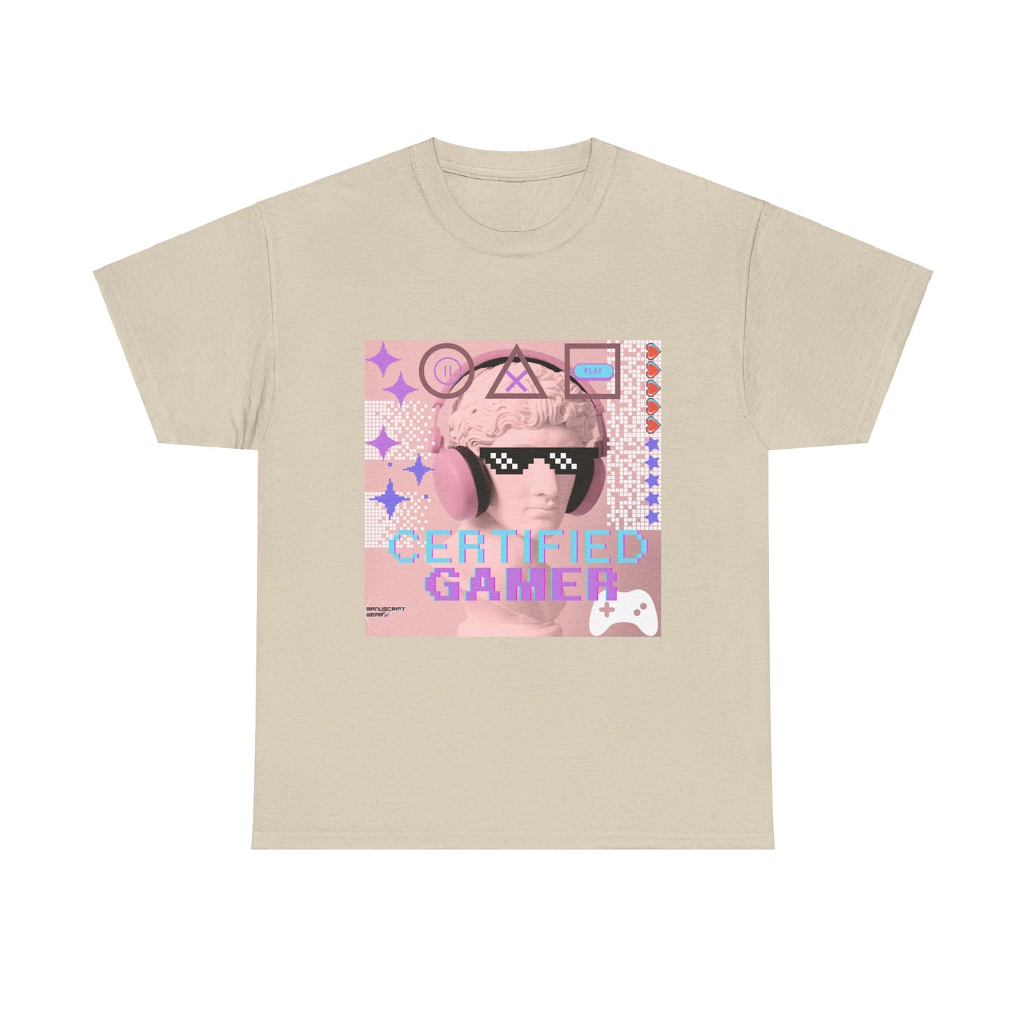 "CERTIFIED GAMER" Heavy Cotton Tee