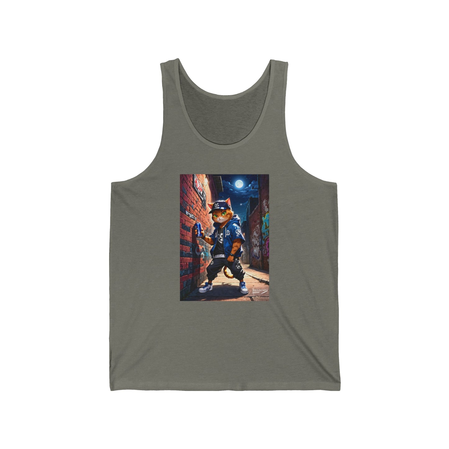 "Graffiti Cat" Jersey Tank