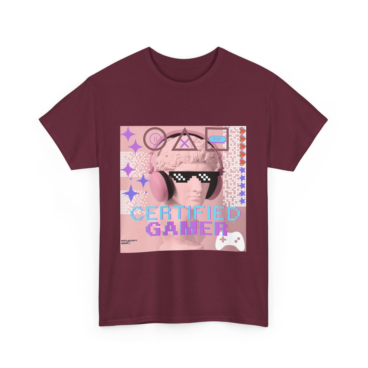 "CERTIFIED GAMER" Heavy Cotton Tee