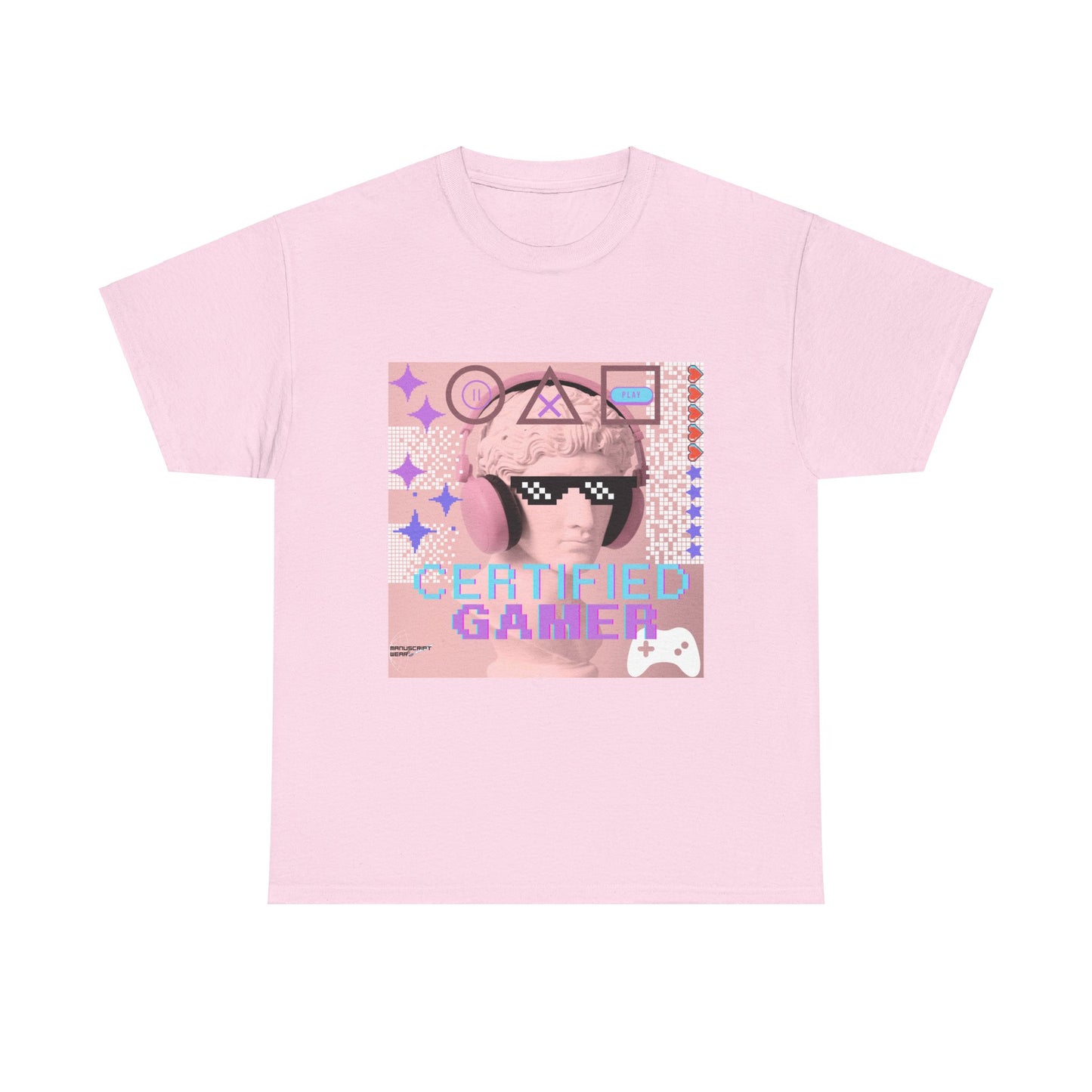 "CERTIFIED GAMER" Heavy Cotton Tee