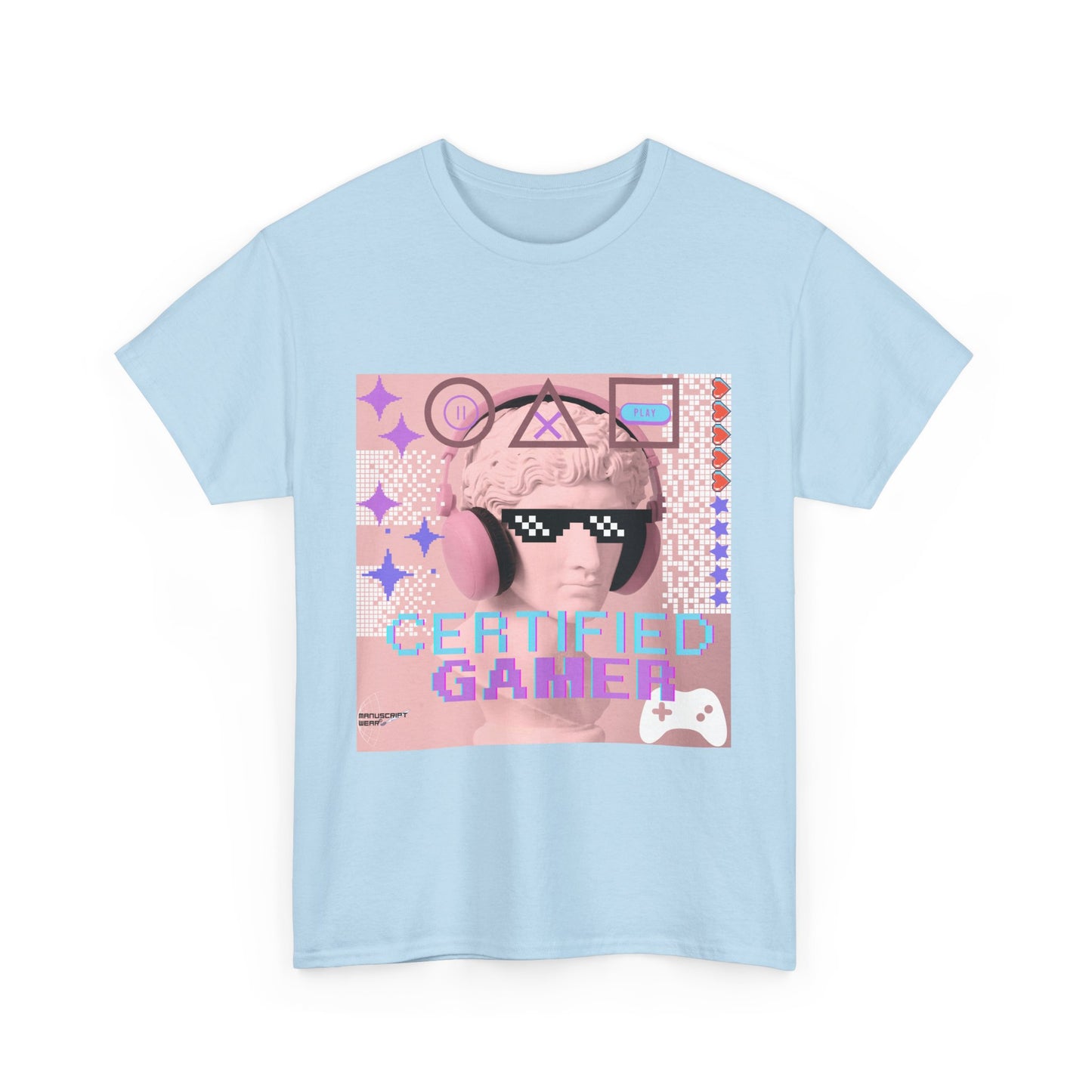 "CERTIFIED GAMER" Heavy Cotton Tee