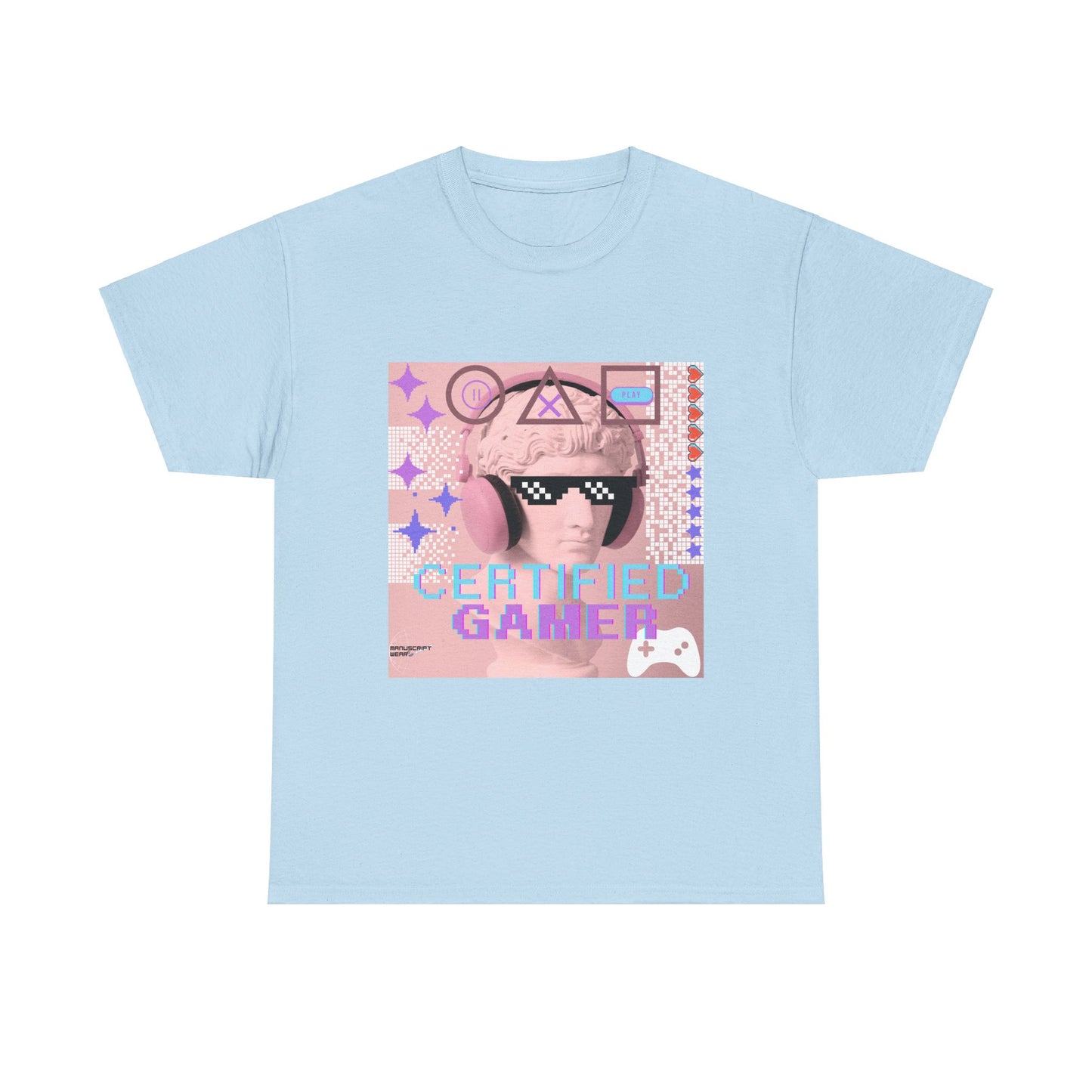 "CERTIFIED GAMER" Heavy Cotton Tee