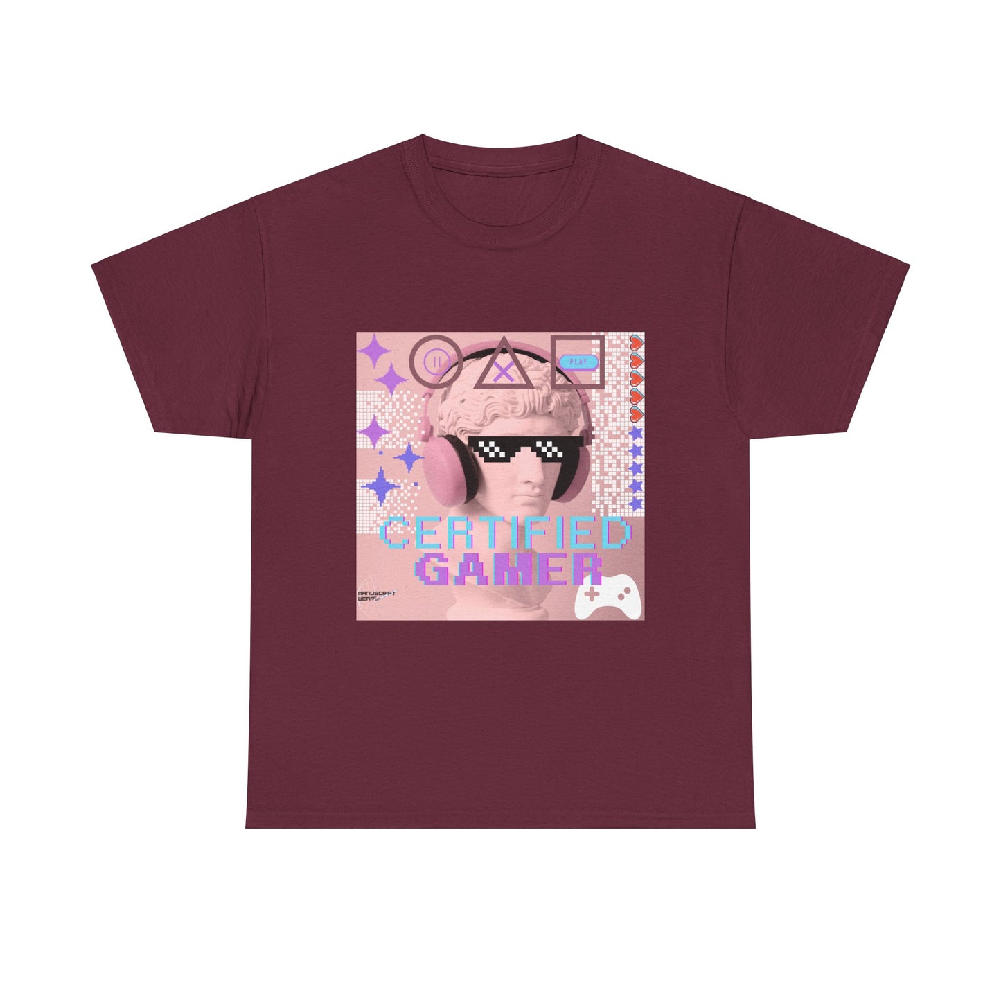 "CERTIFIED GAMER" Heavy Cotton Tee