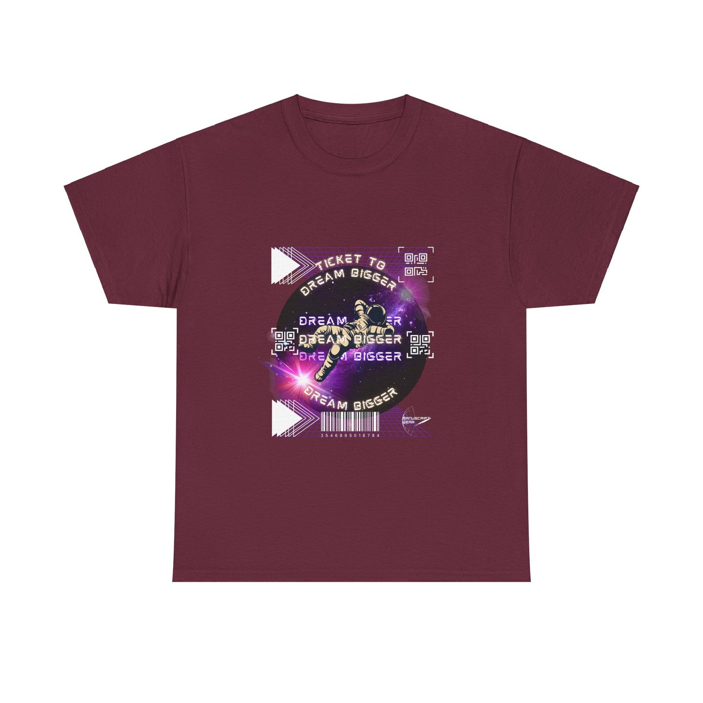 "TICKET TO DREAM BIGGER" Heavy Cotton Tee