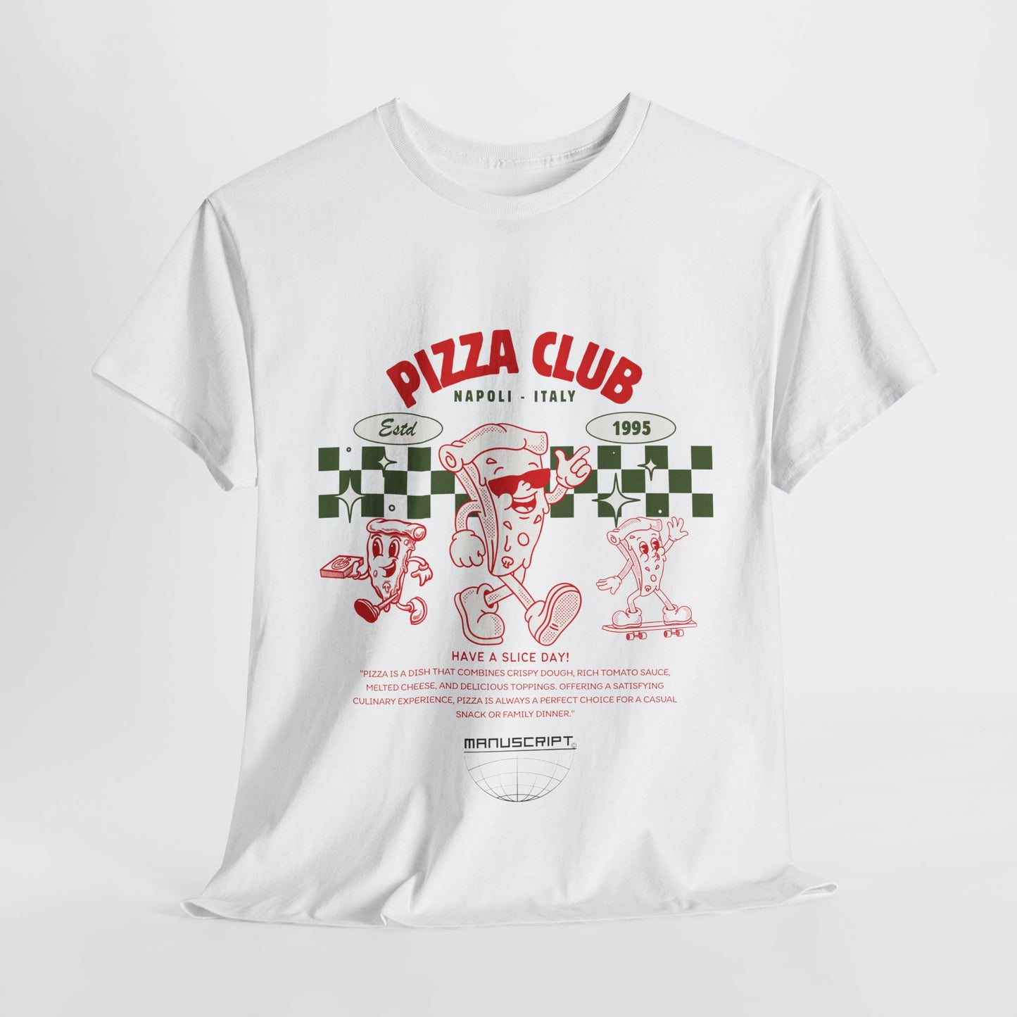 "Pizza Club" Heavy Cotton Tee