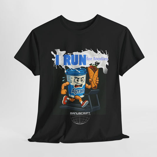 "I RUN" Heavy Cotton Tee