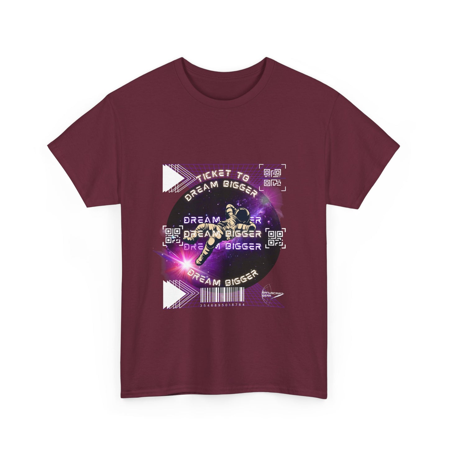 "TICKET TO DREAM BIGGER" Heavy Cotton Tee