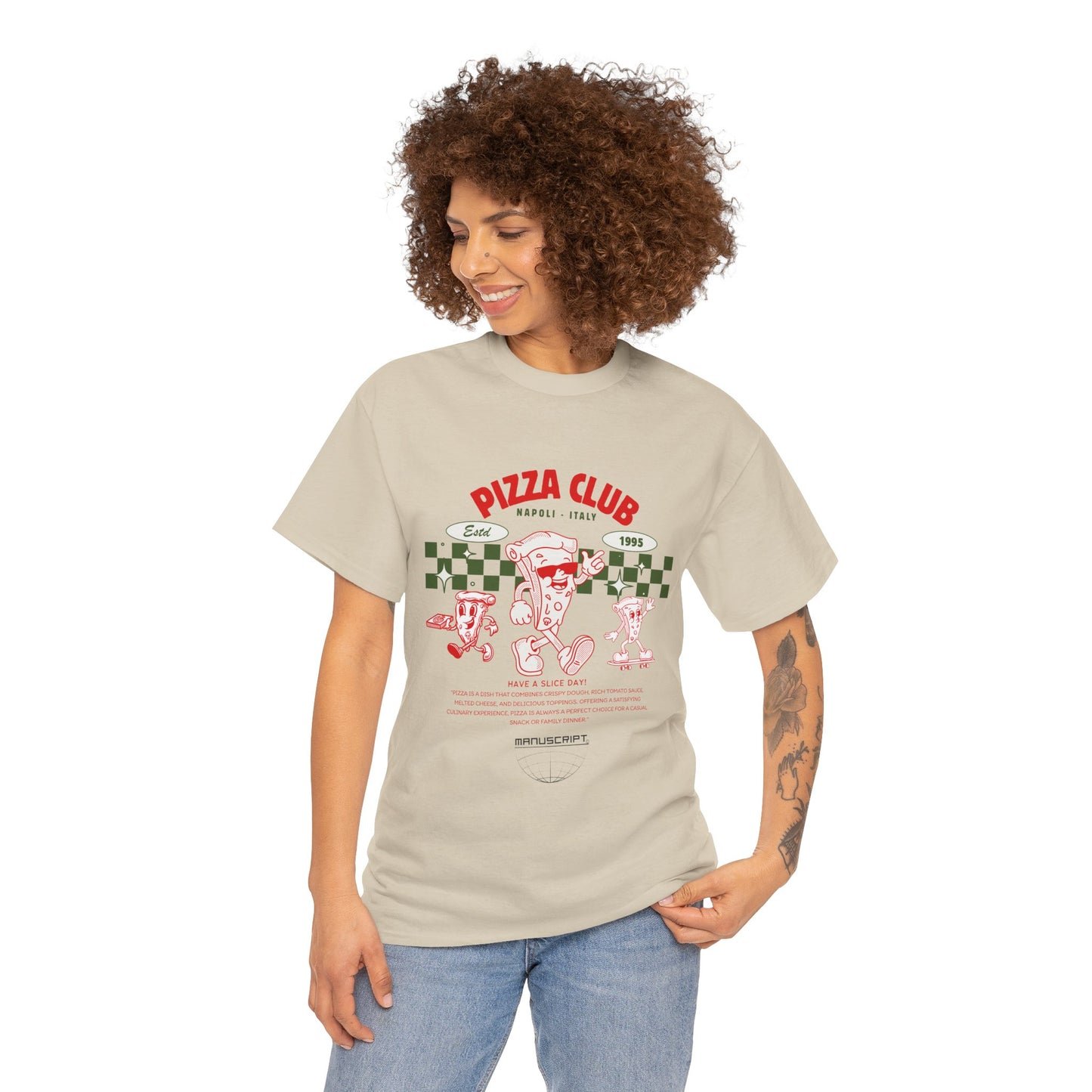 "Pizza Club" Heavy Cotton Tee
