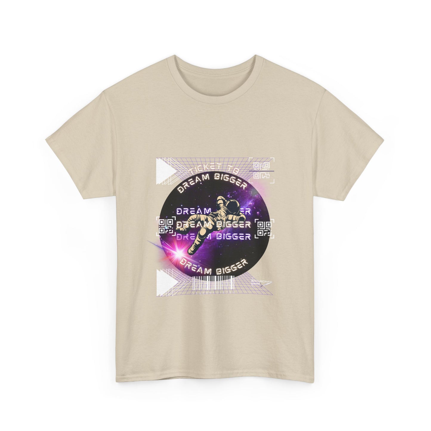 "TICKET TO DREAM BIGGER" Heavy Cotton Tee