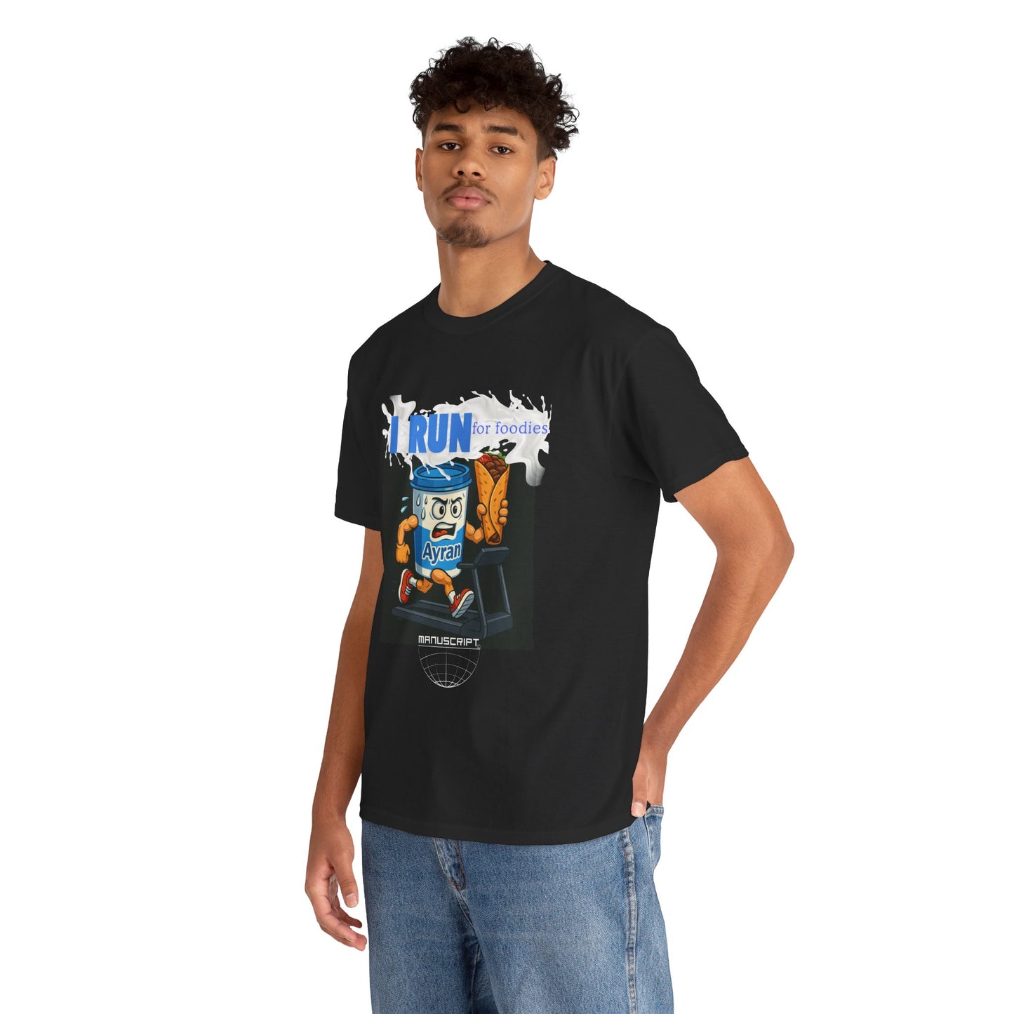 "I RUN" Heavy Cotton Tee