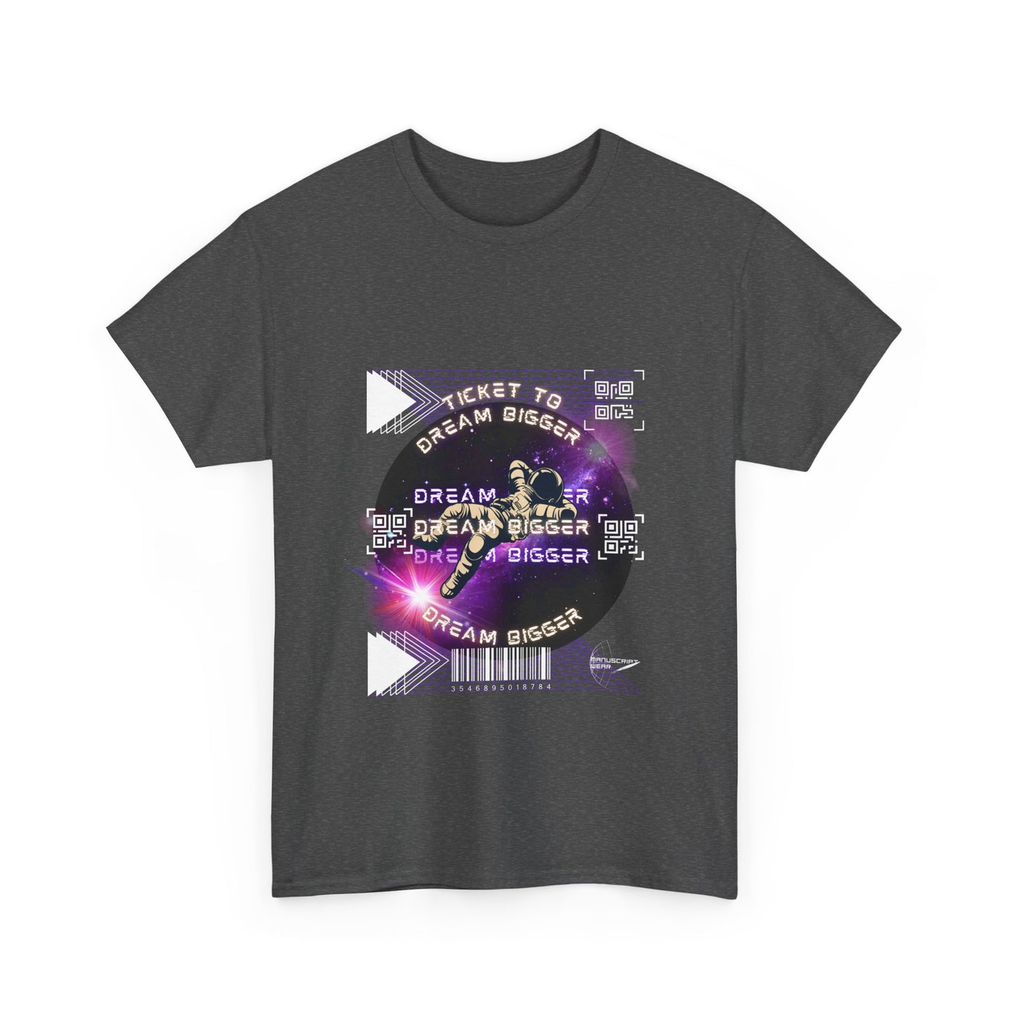 "TICKET TO DREAM BIGGER" Heavy Cotton Tee