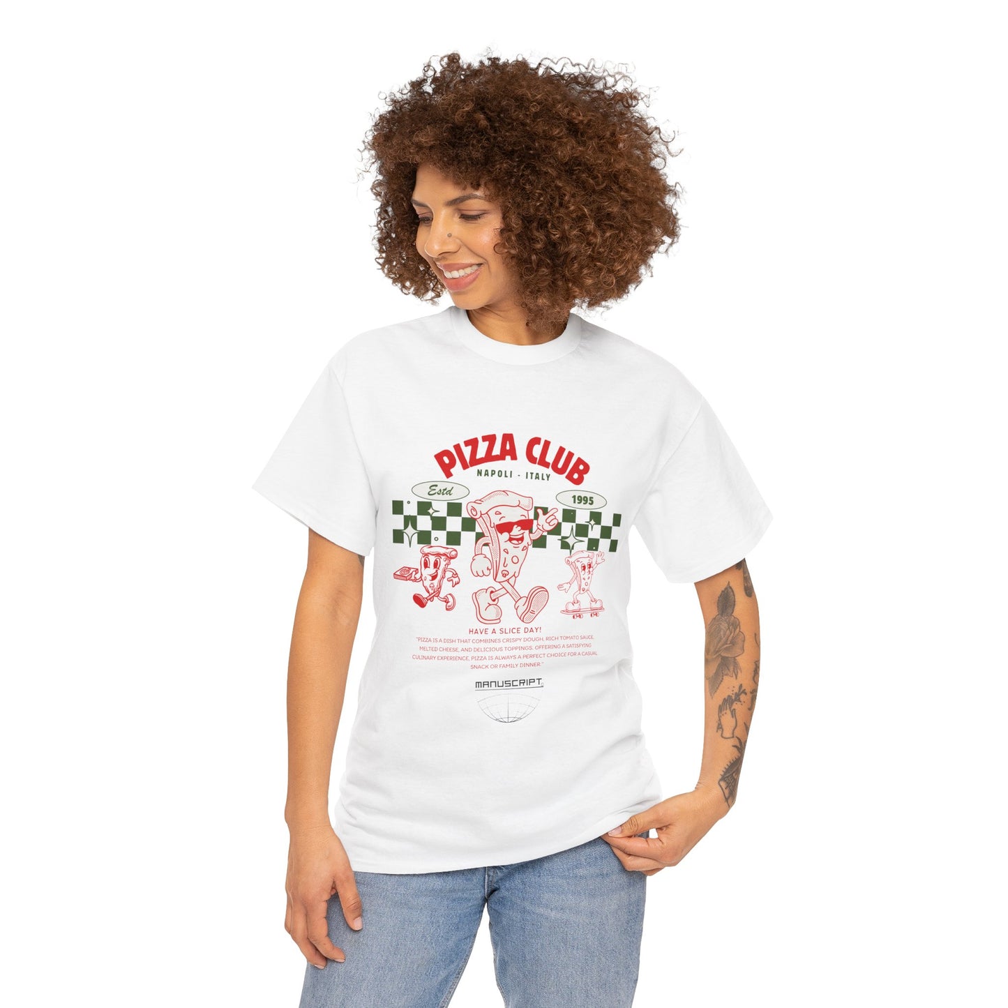 "Pizza Club" Heavy Cotton Tee