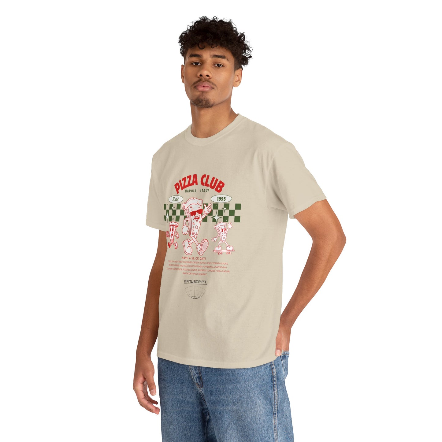 "Pizza Club" Heavy Cotton Tee