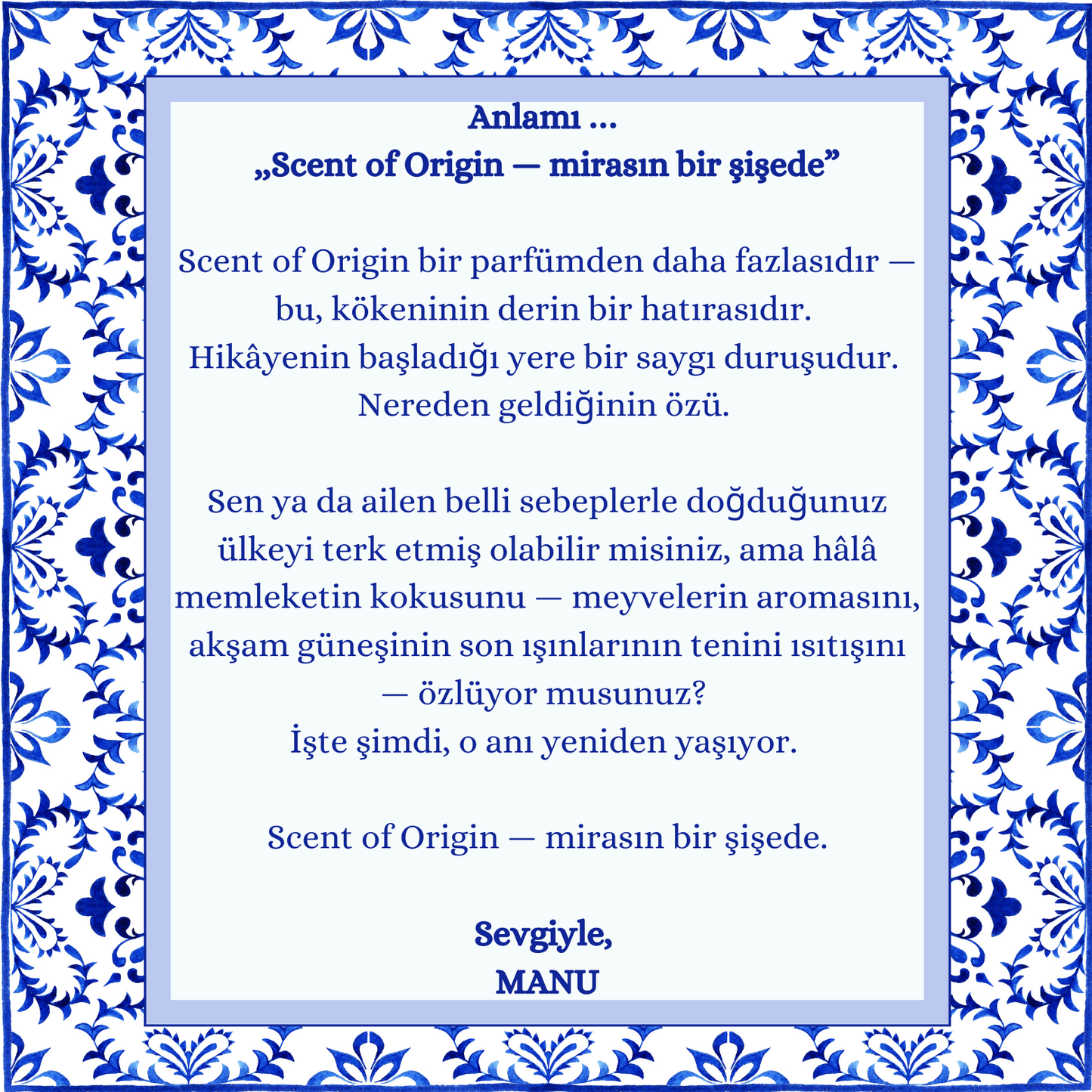 "Scent of Origin"- Unisex Eau de Parfum 50ml