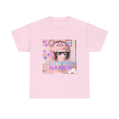 "CERTIFIED GAMER" Heavy Cotton Tee