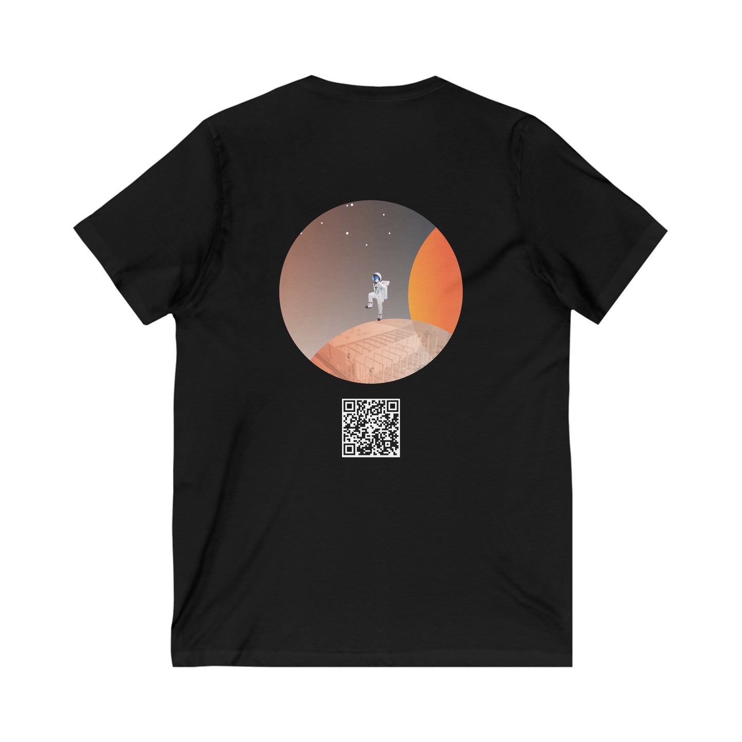 "STARTPUNKT57" Sleeve V-Neck Tee