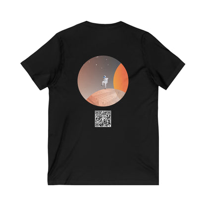 "STARTPUNKT57" Sleeve V-Neck Tee