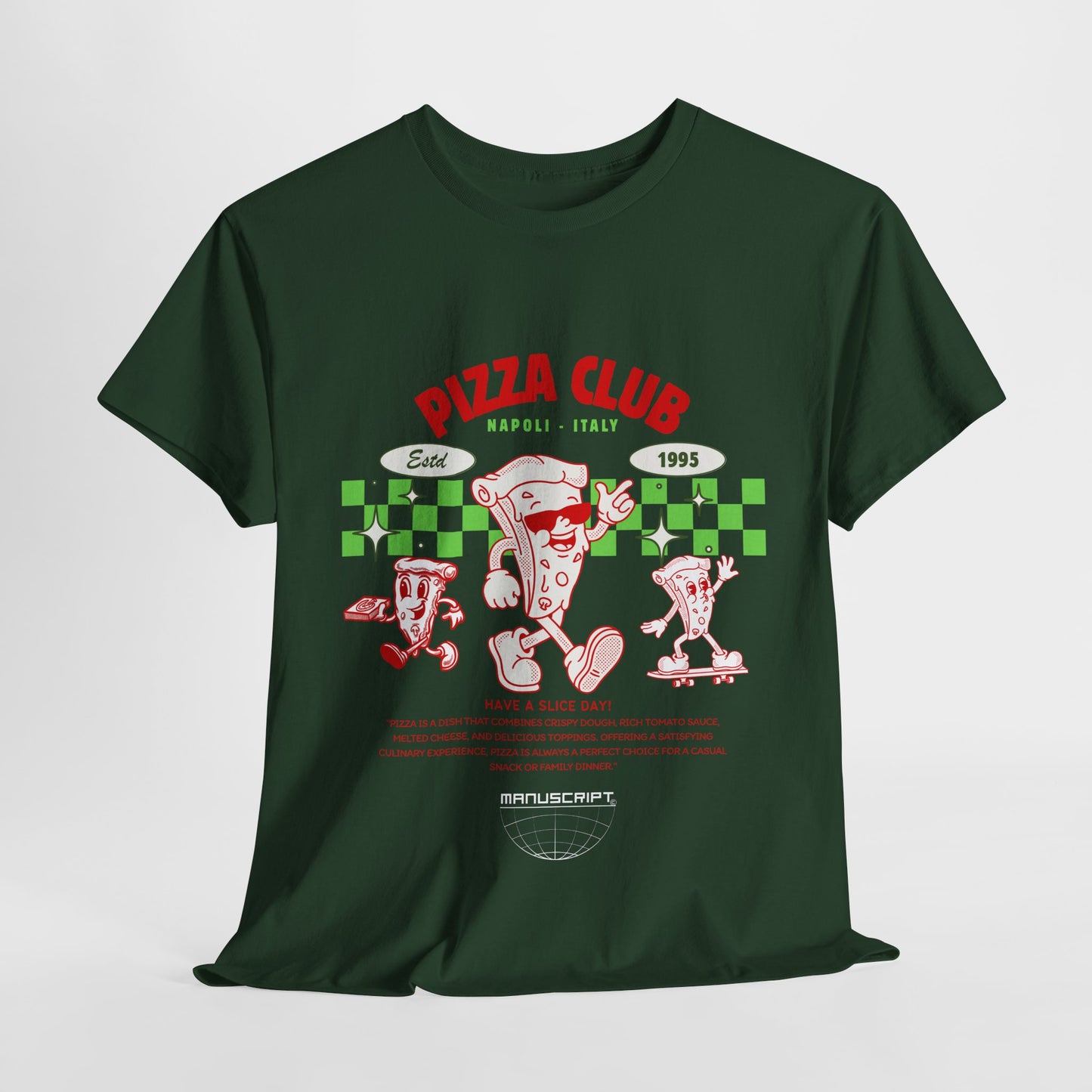 "Pizza Club" Heavy Cotton Tee