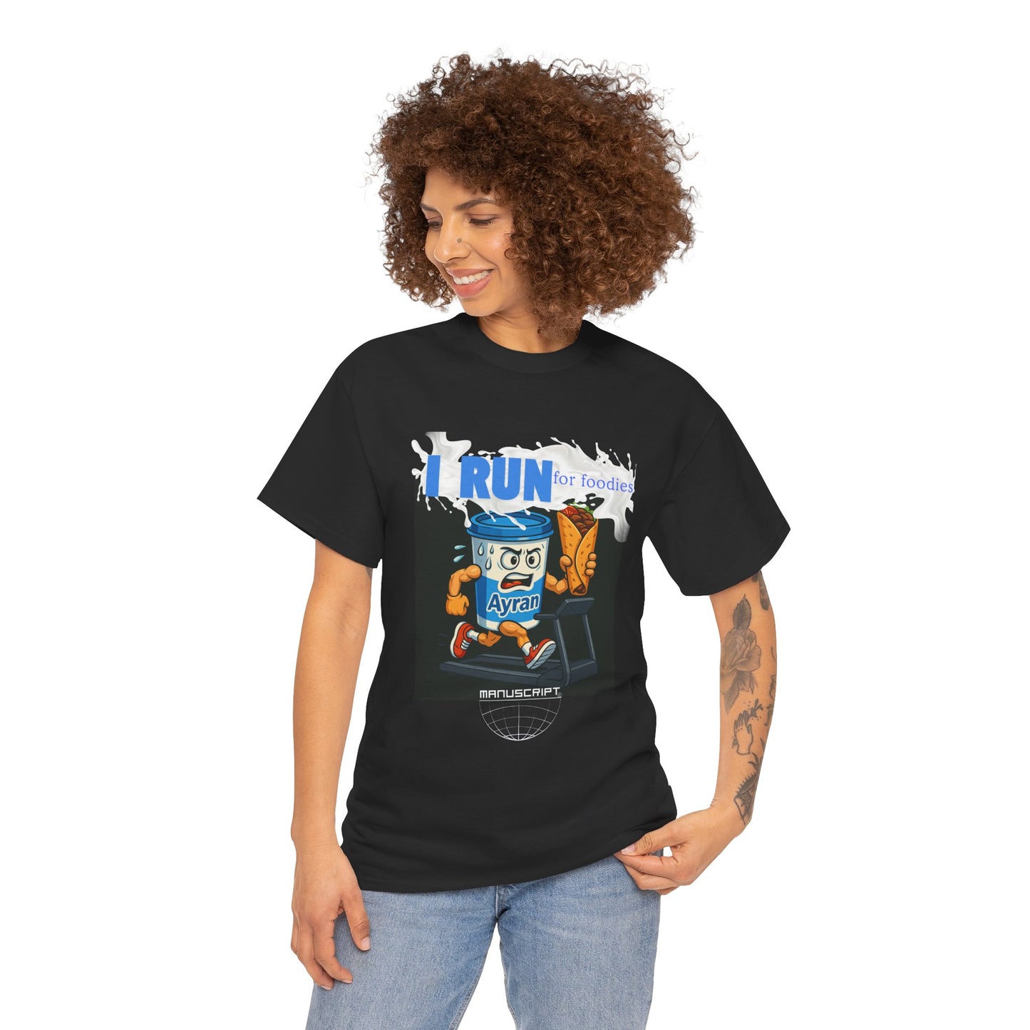 "I RUN" Heavy Cotton Tee