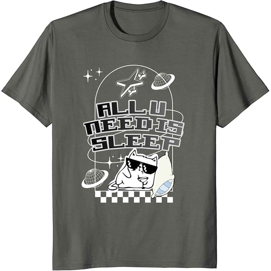"ALL YOU NEED IS SLEEP" Heavy Cotton Tee