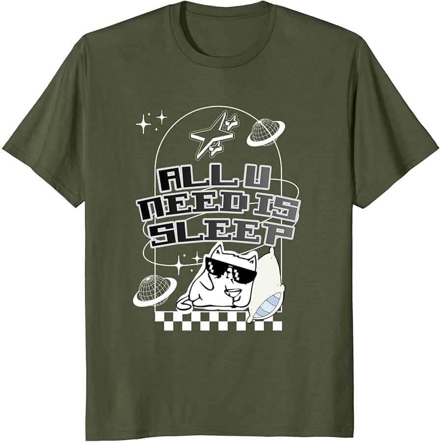 "ALL YOU NEED IS SLEEP" Heavy Cotton Tee