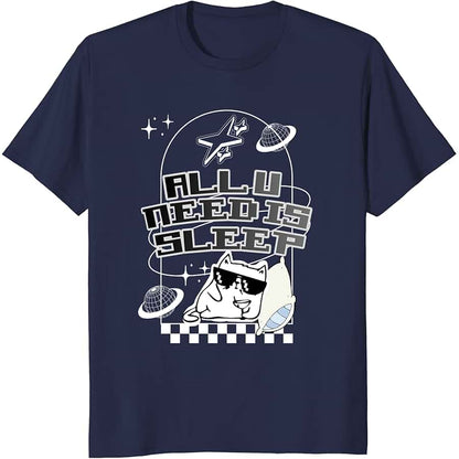 "ALL YOU NEED IS SLEEP" Heavy Cotton Tee